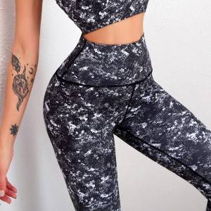 Ladies Stretchy High Waist Sports Workout Jogging Gym Fitness Yoga Leggings