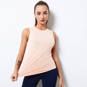 Tank top custom women white sleeveless fitness gym sports yoga tank top