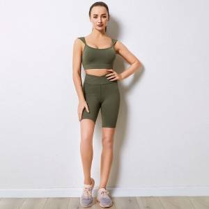 Wholesale Fitness Clothing Sport Suit Women Sport Wear Set Gym Sportswear Running Leggings Women Yoga Set