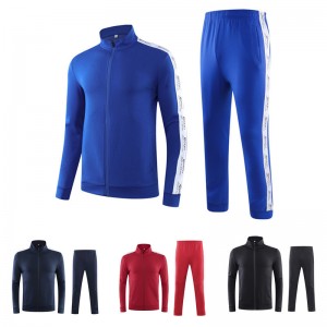 Men’s Full Zip Running Athletic Sports Jacket and Pants Sets Sports Tracksuit