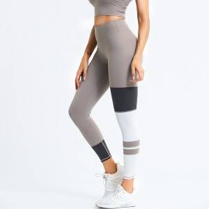Gym Fitness Sport wear Women leggings wholesale yoga pants Running high waisted striped leggings for women