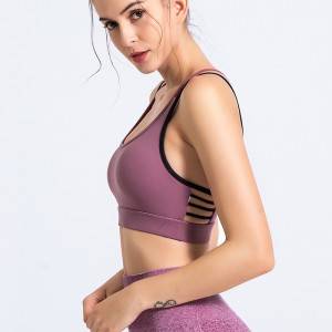 Custom Logo Workout Athletic Wear Women Gym Yoga Bra Plus Size Sports Bra High Impact Running Fitness Bra