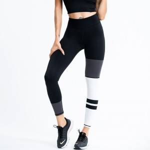 Gym Fitness Sport wear Women leggings wholesale yoga pants Running high waisted striped leggings for women