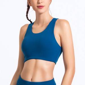 2020 New Active Woman Gym Wear Private Label Custom Design Sports Bra Ladies Girls Workout Fitness Strappy Back Yoga Bra