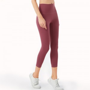 Custom High Waisted Workout Yoga Leggings No Front T Line Gym Fitness Sport Yoga Pants