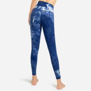Private label fitness wear custom girls hot yoga pants tie dye yoga leggings for women