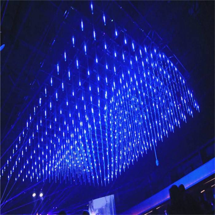 led meteor shower tube lighting for nightclub decor