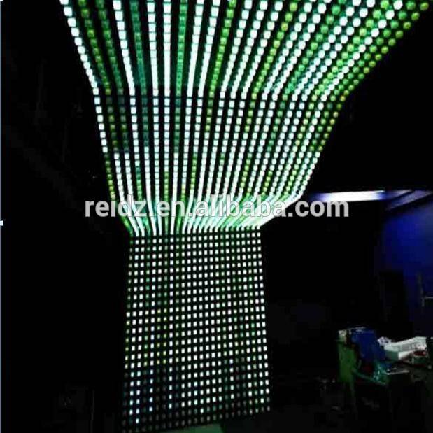 Programmable dvi dmx control rgb dot-matrix pixel led for ceiling wall disco lights bar night club decoration