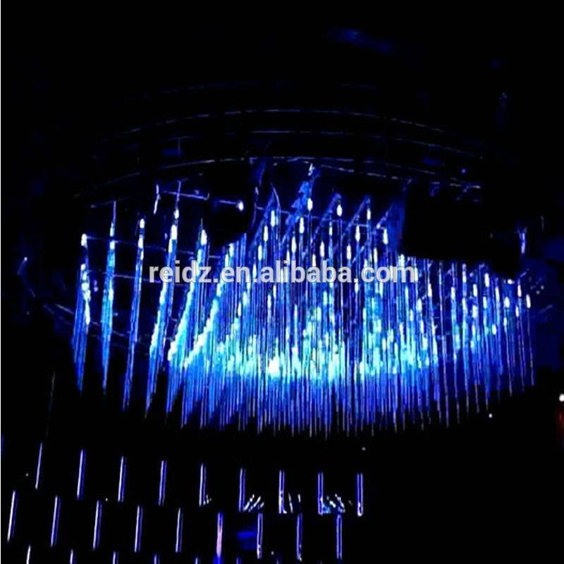 Vertical dmx rgb flexible 3d led tube matrix disco light for night club