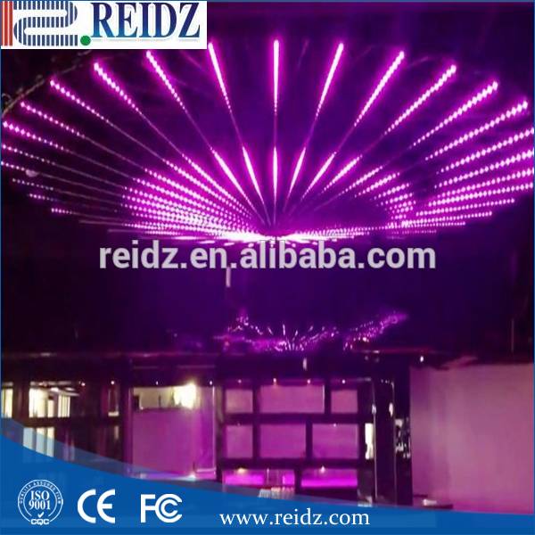 led meteor shower tube lighting for nightclub decor