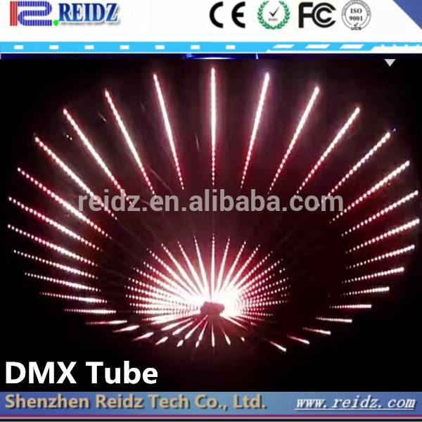 Double PCB lighting 3d rgb led tube meteor shower rain light DMX512