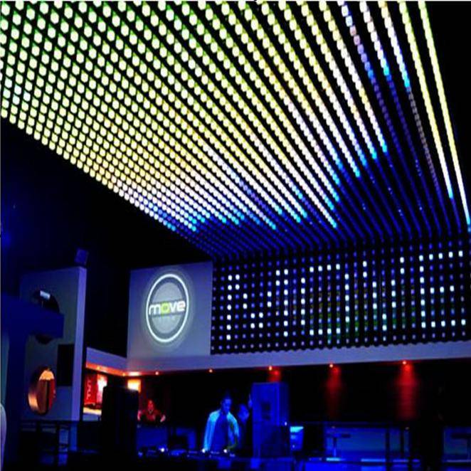 RGB colour led pixel lights dot point round shaped led video display screen