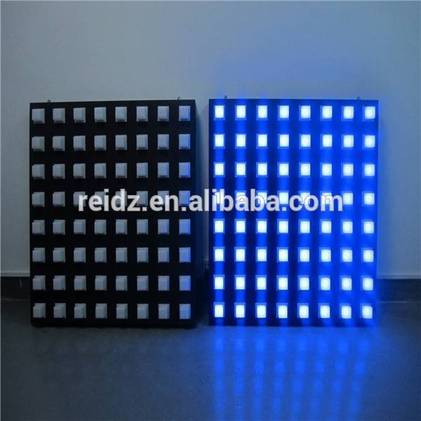Outdoor wall waterproof IP65 point module ws2821 led 50mm square digital rgb led pixel