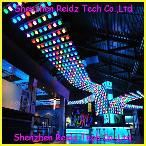 New IC pixel light matrix RGB night club wall backdrop led bar counter display