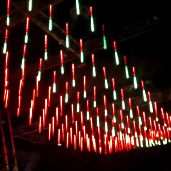 360 pixels vertical tube sticks,LED storm star light