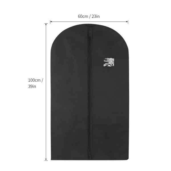 100 x 60 cm Non-Woven Garment Clothes Cover Bags With PVC Window For Closet Travel Featured Image