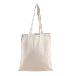 Natural Cotton Canvas Tote Shopping Bag with Long Handles For Grocery Shopping Carrier