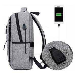 Business Anti-Theft Ultra-Thin and Durable Travel Water Resistant Backpack with USB Charging Port