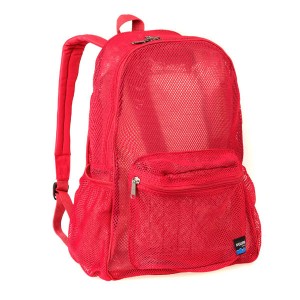 Multi-Purpose Mesh Backpack with Front Pocket, Adjustable Straps and Lash Tab