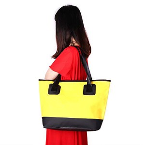 Waterproof Tote Dry Bag Top-Handle Bags Shoulder Bag Pack with Zipper and Pocket for Women And Girls