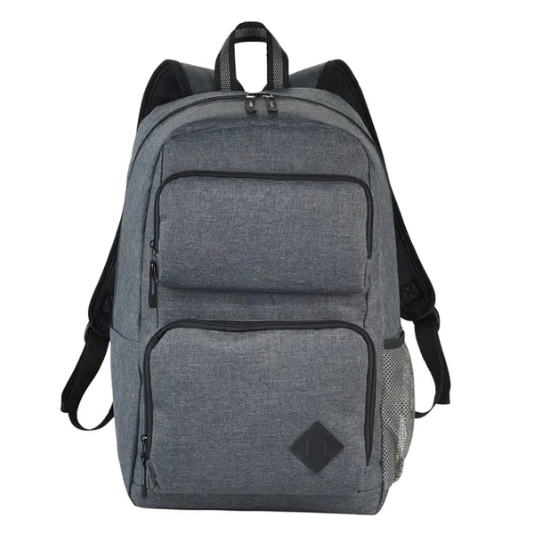Deluxe Grey 15” Laptop Backpack Water Resistant Computer Bag Featured Image