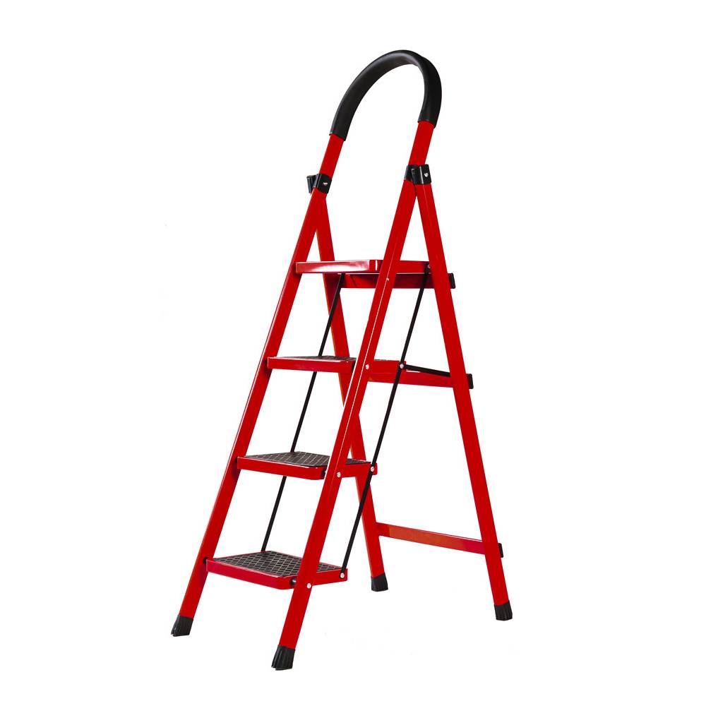 Household multifunctional telescopic folding herring ladder, thickened pedal ladder Featured Image