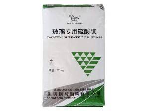 Barium sulphate for glass