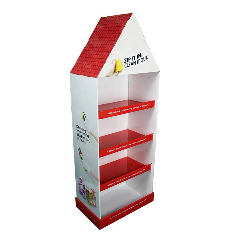 Durable Cleaner house shape POP display for Target retail