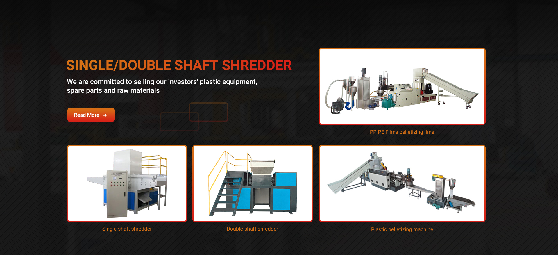 Single/double shaft shredder 