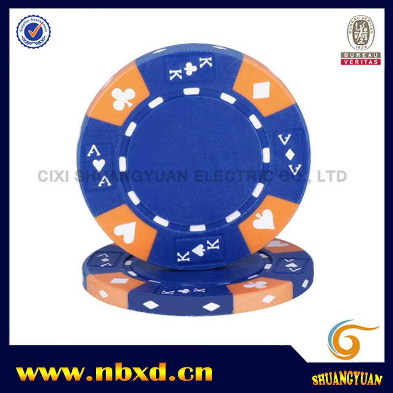SY-E07 14g 3-Color Ace King Suited Clay Poker Chip