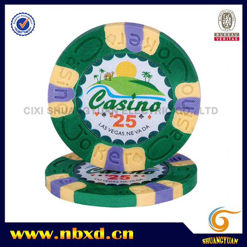 SY-C08 9.5g Pure Clay Joker Casino Poker Chip