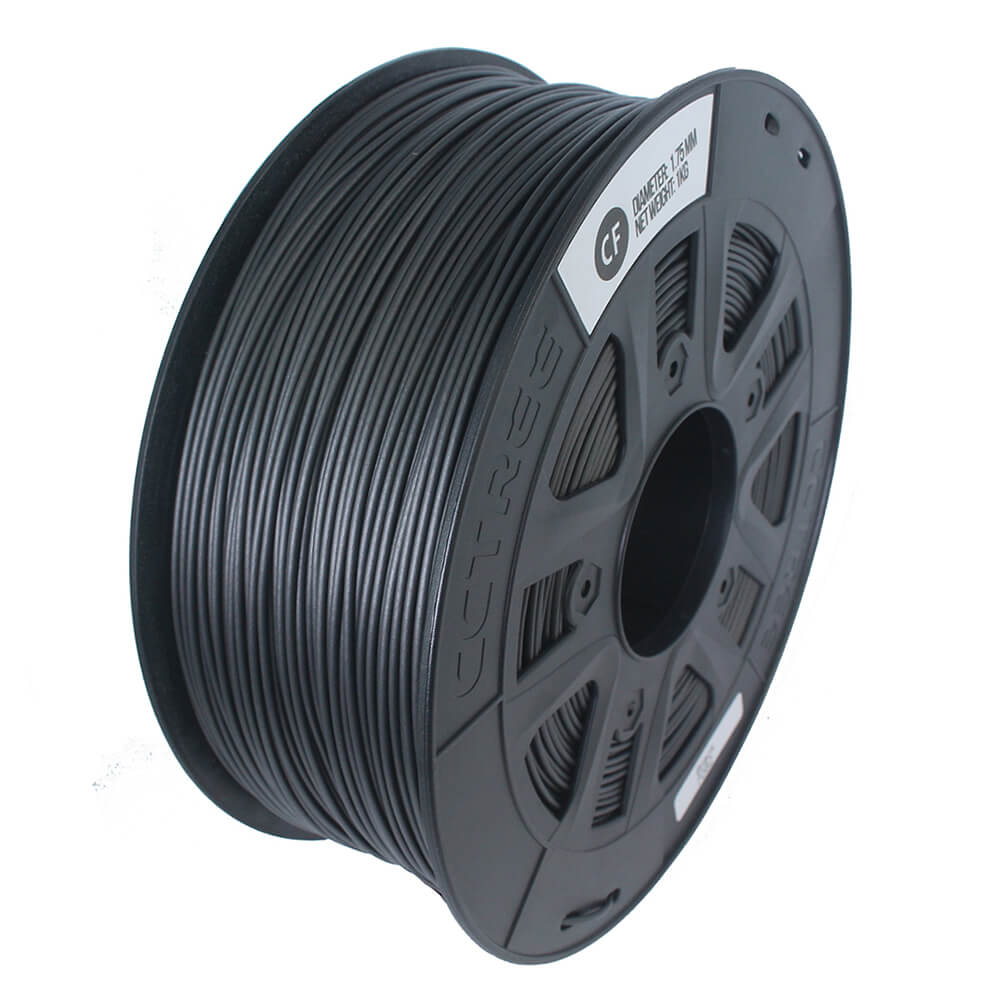 CCTREE Carbon Fiber Premium 3D Printer Filament Extremely Rigid Carbon Fiber 1.75mm +/- 0.02mm 1 KG