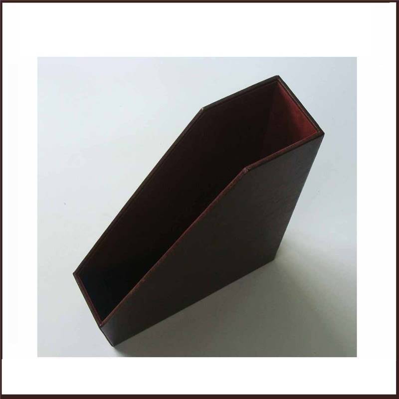 Dark Brown Pu Leather Document  Rack Featured Image