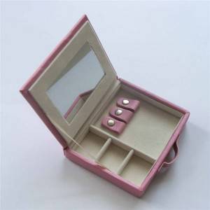 Promotional Pink Pu Leather Jewelry Packing Box