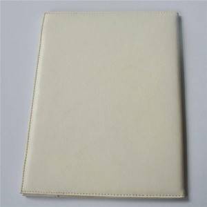 Cheap Price Pu Leather Certificate Cover White Color