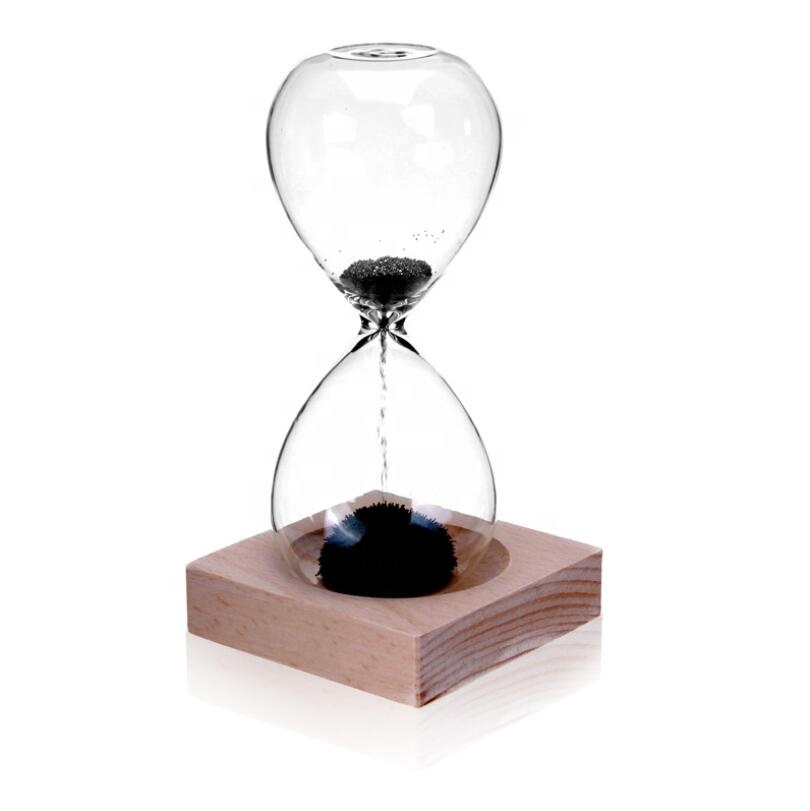 hand blow glass gift customized logo Magnetic hourglass sand timer Featured Image