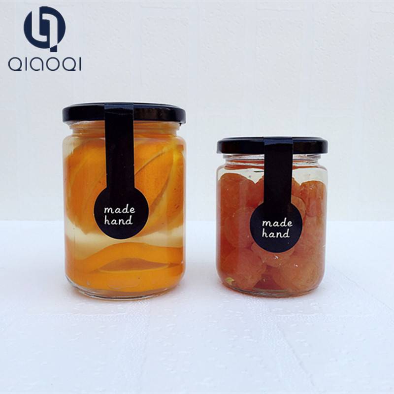 Round honey jam glass jars with lid cheap price