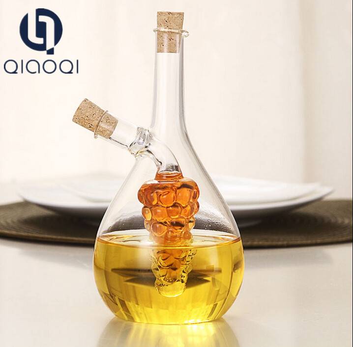 2 in 1 Borosilicate Glass Oil and Vinegar Bottle