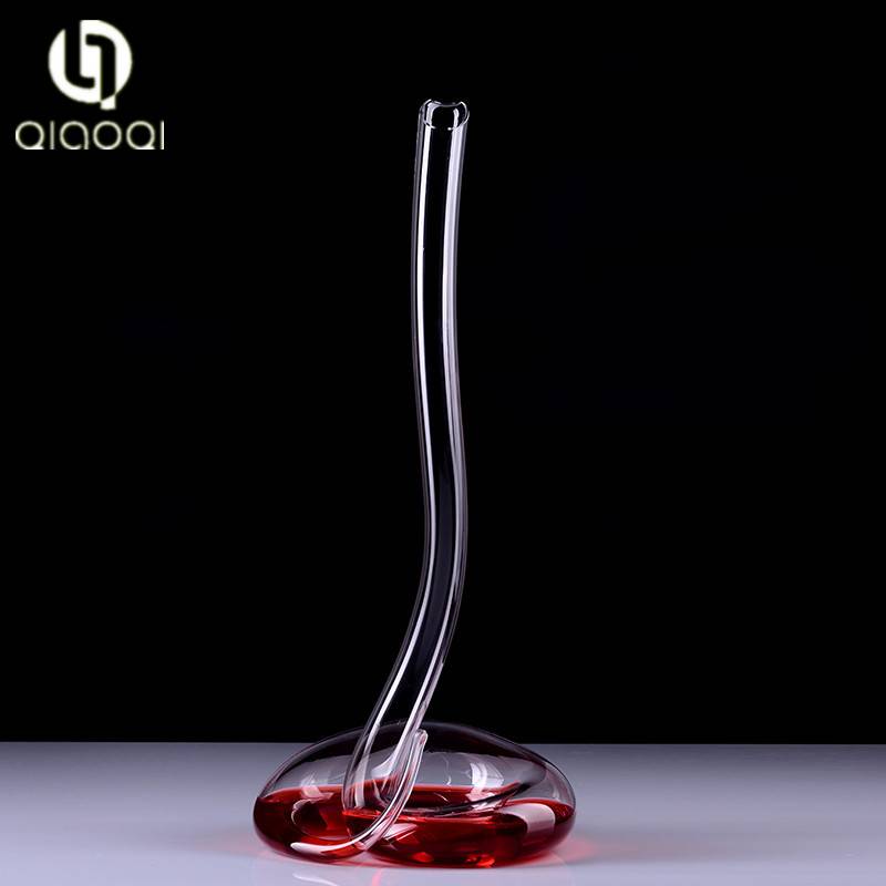 1000ml long neck snake shape Glass Wine Bottle Whiskey Decanter Alcohol Container Pourer Carafe
