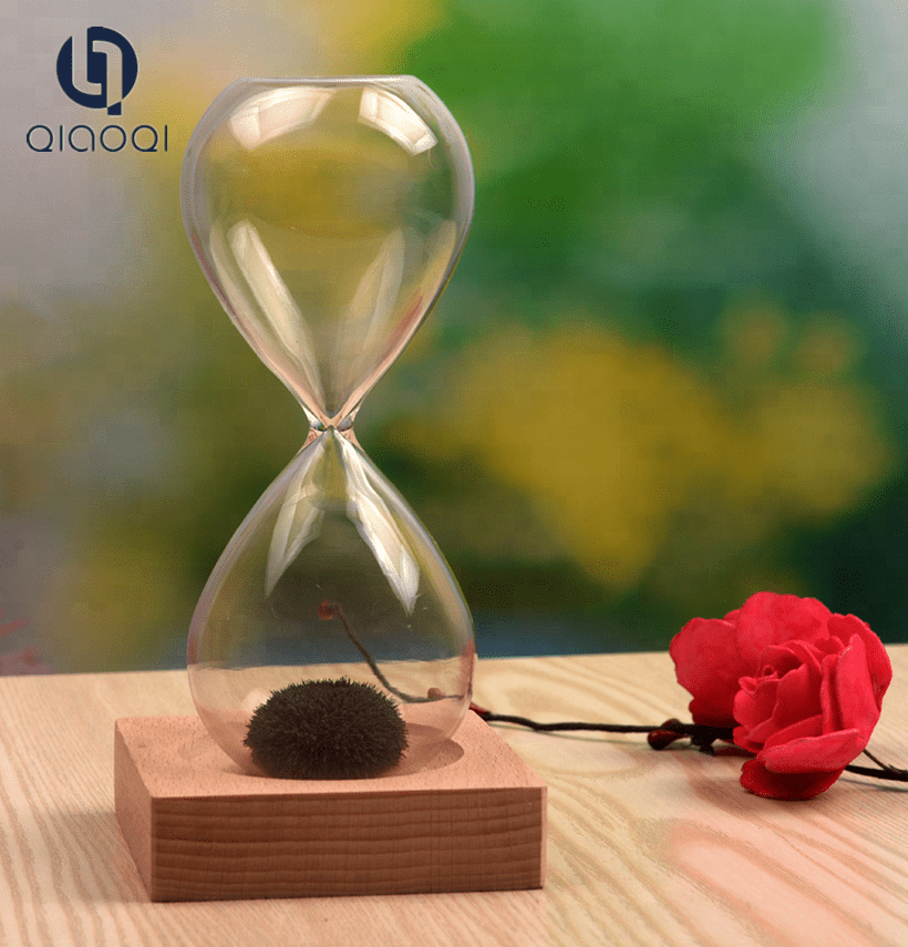 Handmade Craft Glass Gift Magnetic Hourglass Sand Timer Sand Clock