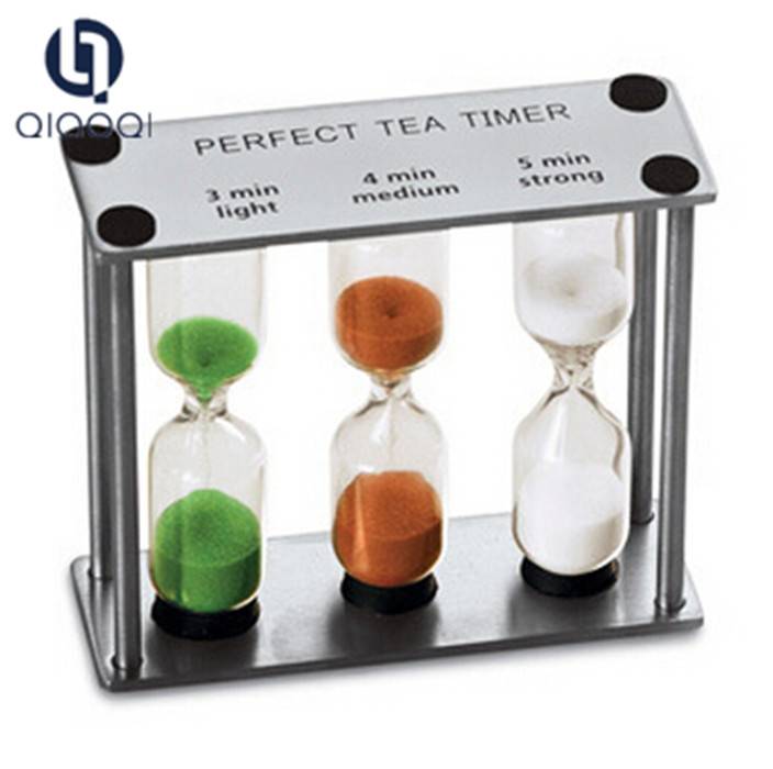 Wholesale Craft Gift Metal Clock 3 in 1 Hourglass Sand Timer Sand Clock
