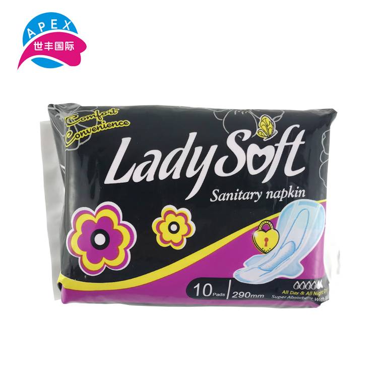 290mm softy women pads anion chip sanitary napkins Featured Image