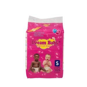 Factory export various size non woven fabric wholesale baby disposable diapers