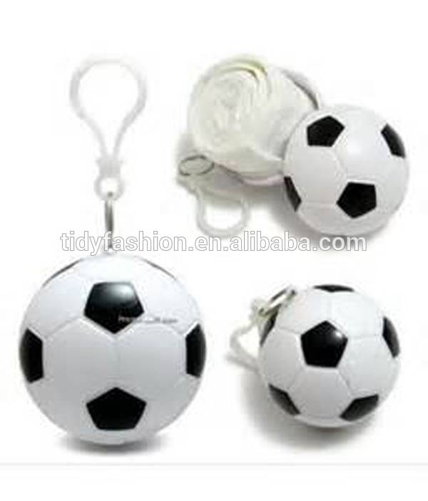 Cheap Waterproof Plastic PE Disposable Raincoat Ball With keyring