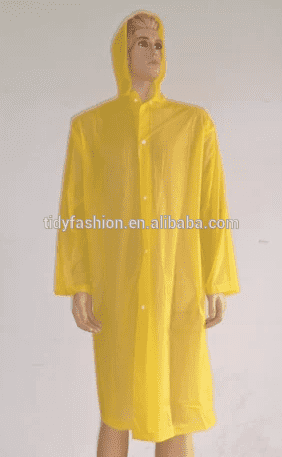 Fashion PVC Yellow Fisherman Raincoat