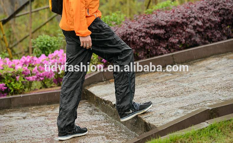 Nylon or Polyester Waterproof Breathable Rain Gear Rain Pants