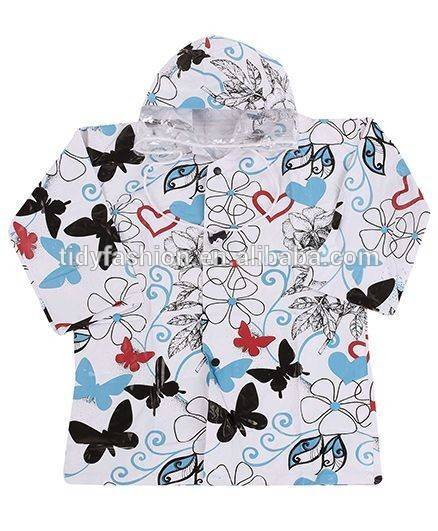 All Over Printed PVC Raincoats for Children