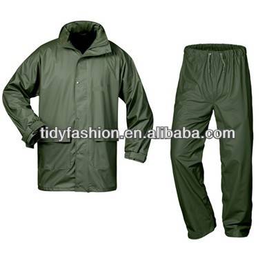 100% Waterproof Rainsuit, PU Working Rain Suit