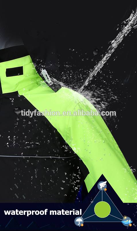 Nylon or Polyester Waterproof Motorcycle Raincoat Rainsuit