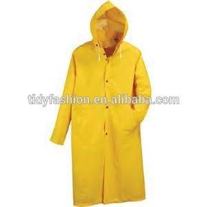 Waterproof PVC/ Polyster Long Raincoat